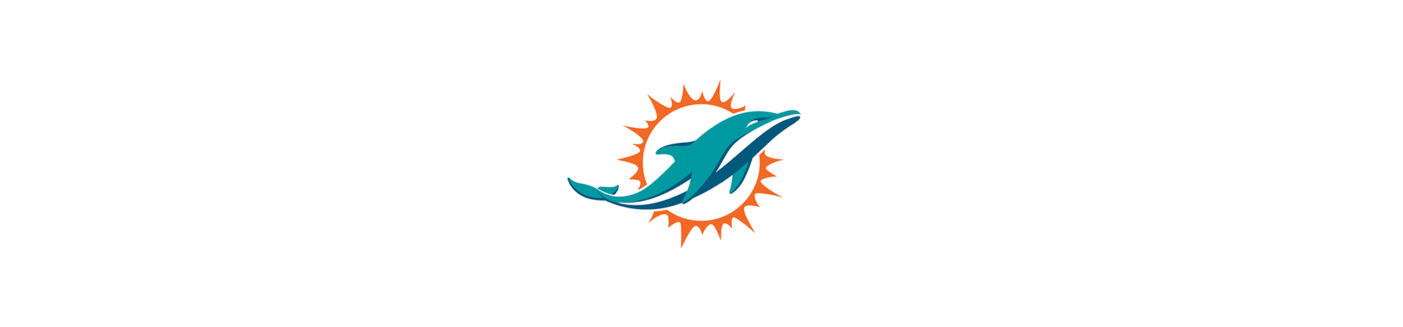 Miami Dolphins NFL Football Helmet Logo Car Bumper Sticker -9'', 12'' or  14''