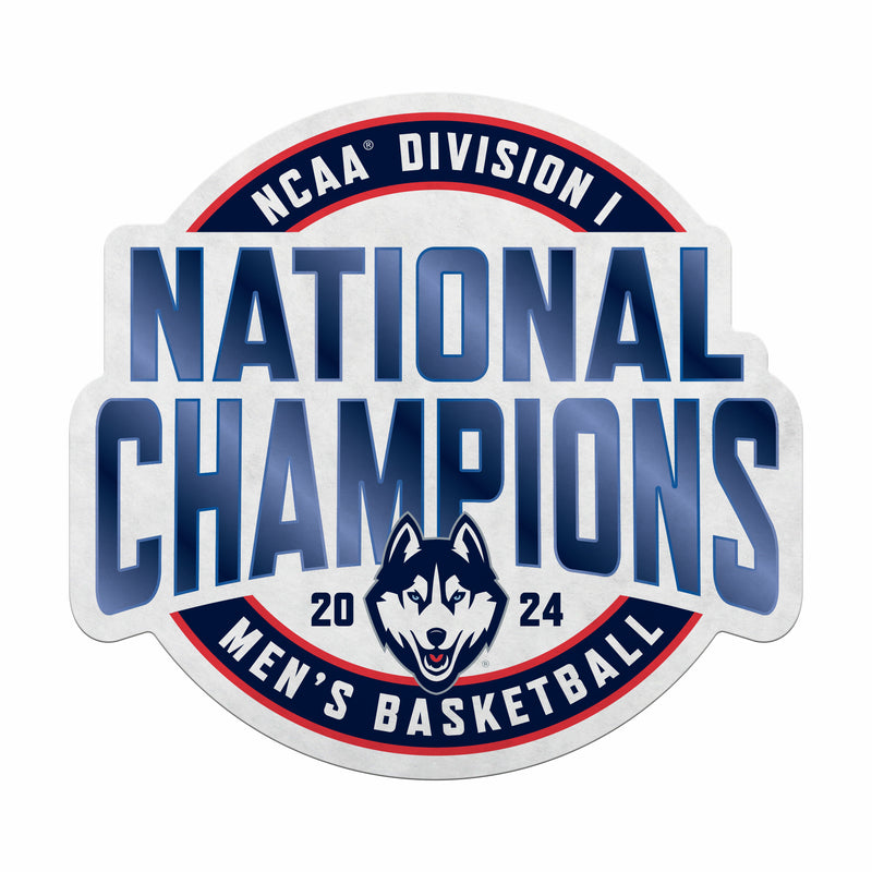 UConn Huskies 2024 NCAA Men's Basketball Champs Shape Cut Pennant (Carded)