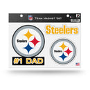# 1 Dad Steelers  Team Magnet Set
