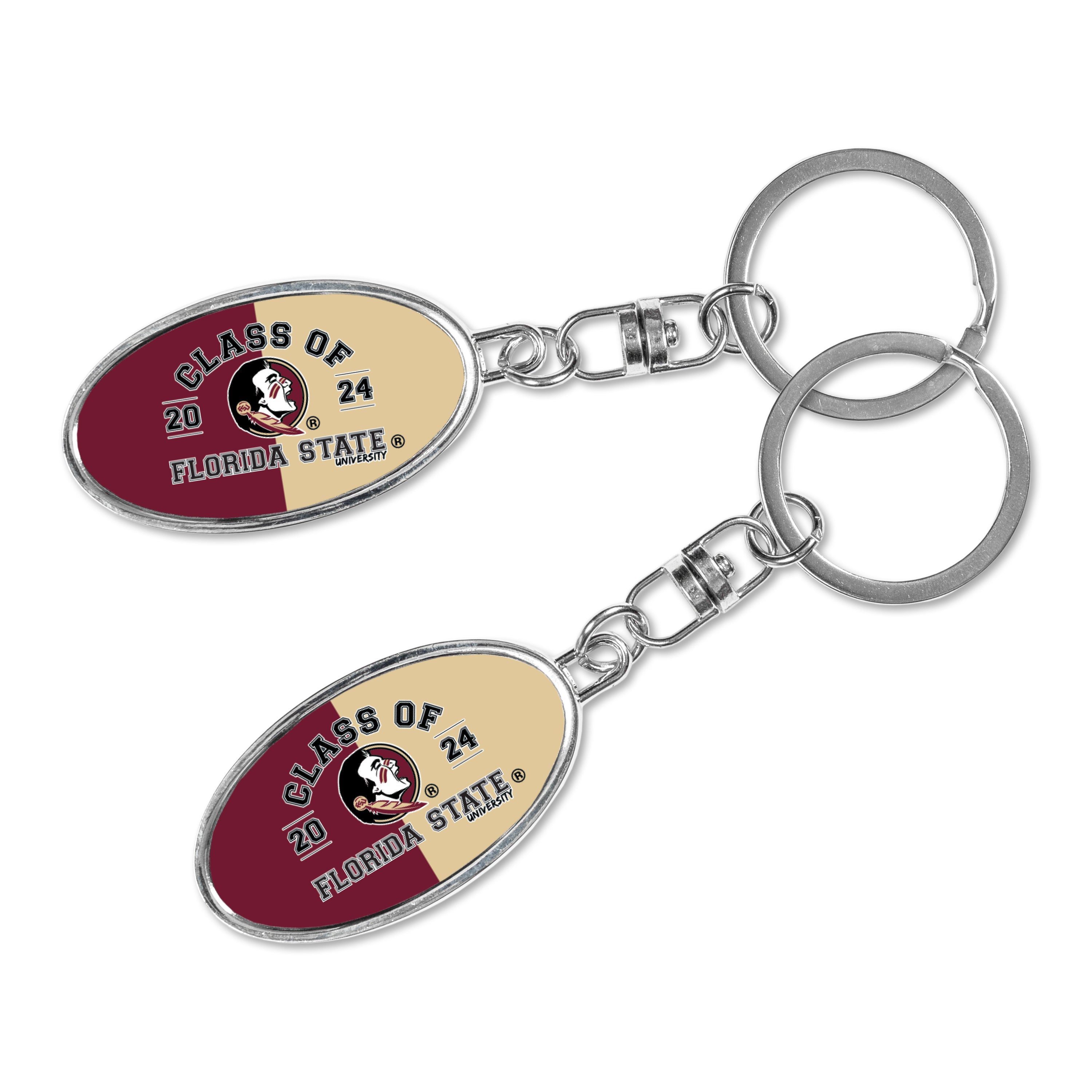 Florida State Class Of 2024 Metal Spinner Key Chain