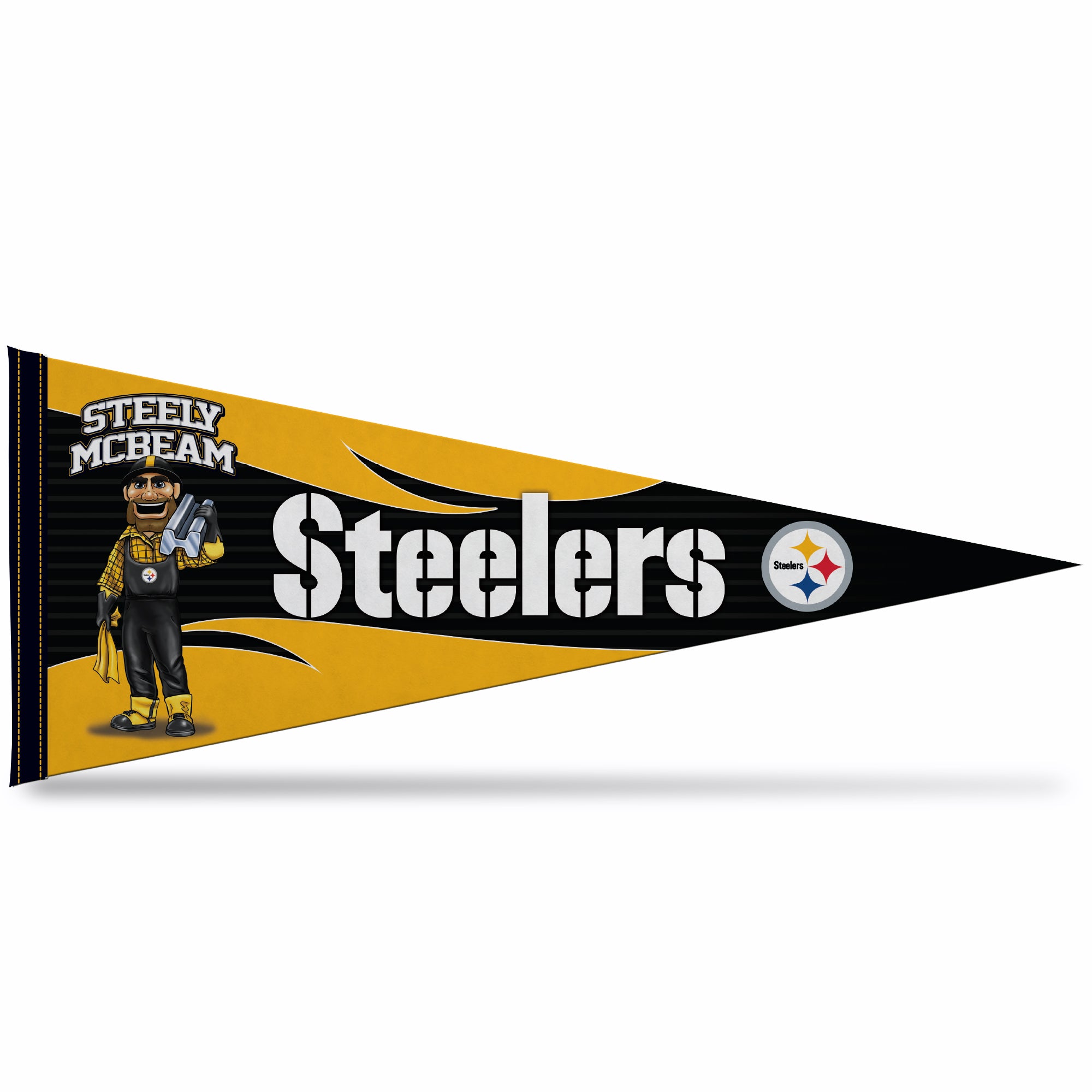 Pittsburgh Steelers Steely McBeam Mascot Pennant