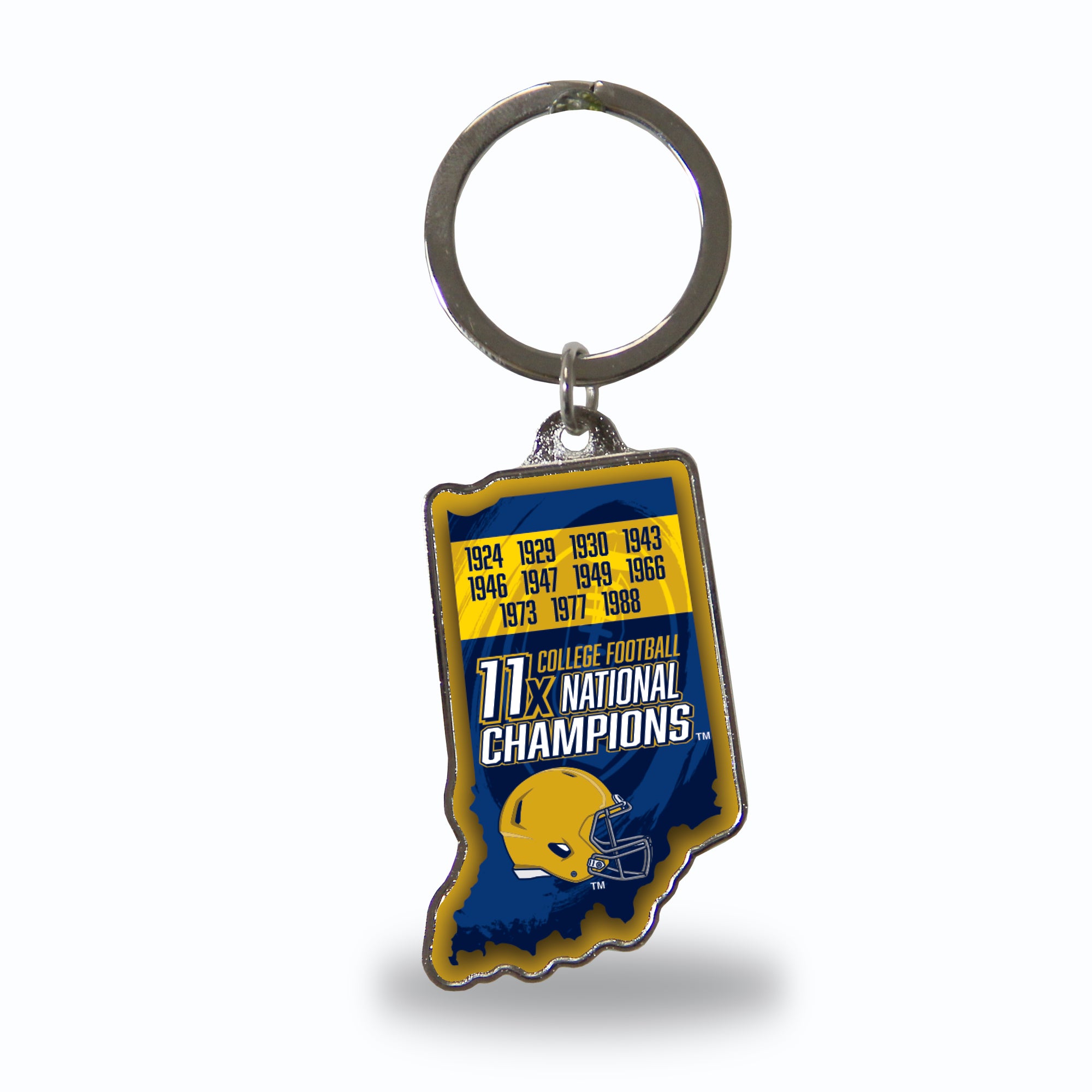 Pittsburgh Steelers State Shape Keychain