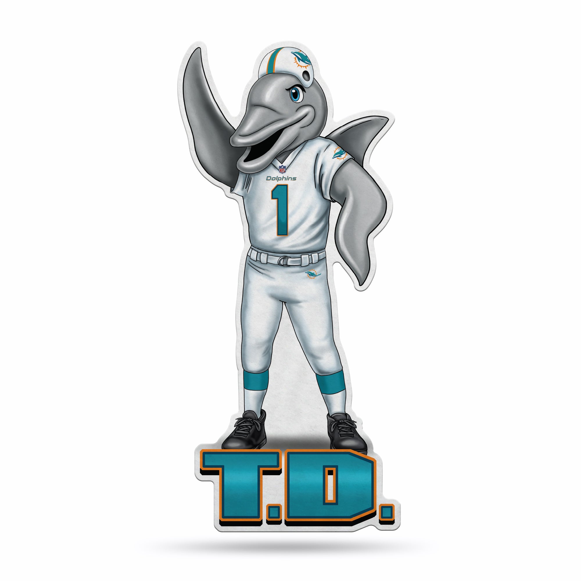 NFL Miami Dolphins Laser-Cut License Plate