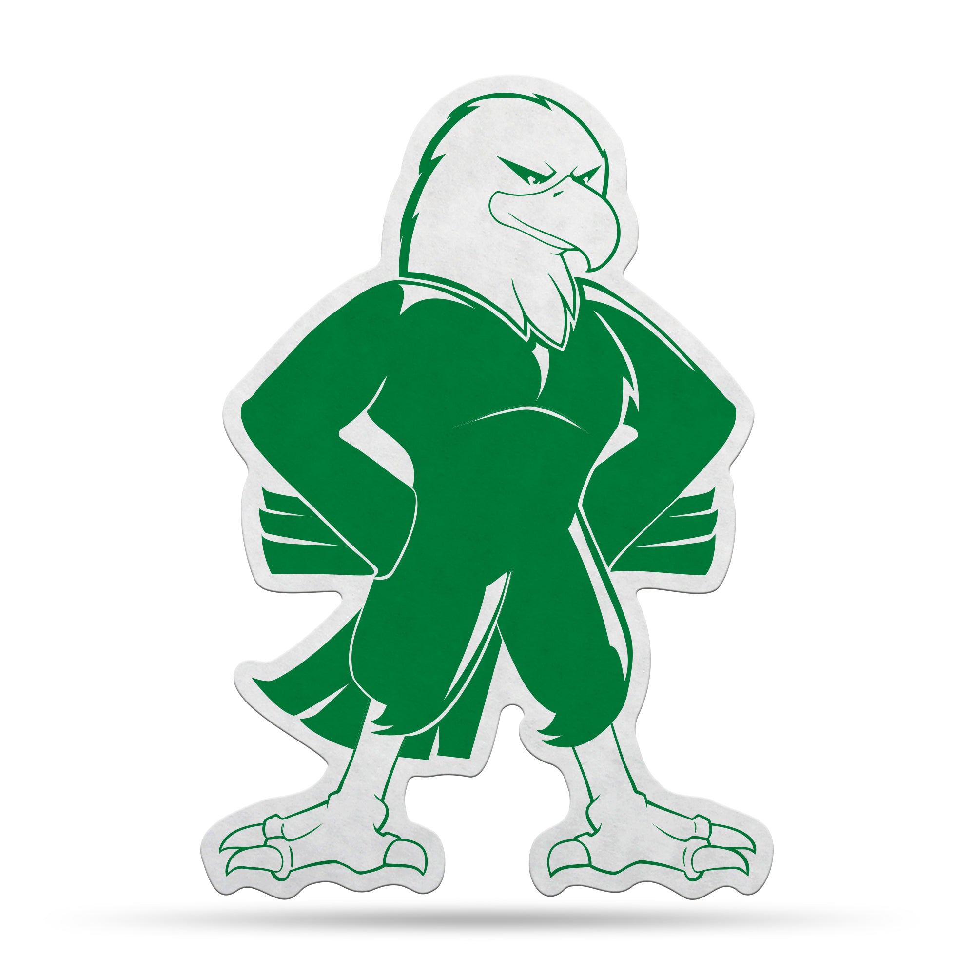 North Carolina Tar Heels Pennant Shape Cut Mascot Logo