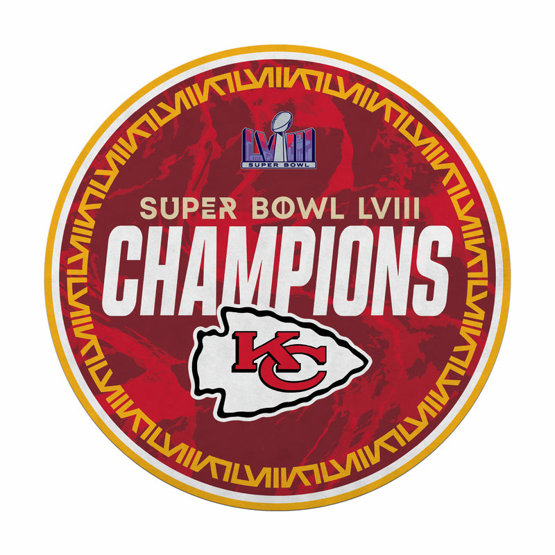 Chiefs 2024 Super Bowl LVIII Champions Shape Cut Pennant