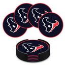 Houston Texans 4" Molded PVC Coaster (4-Pack)