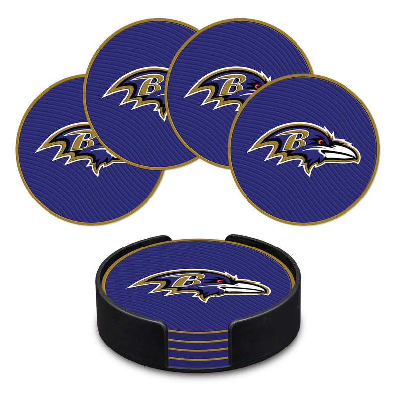 Baltimore Ravens 4" Molded PVC Coaster (4-Pack)