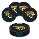 Jacksonville Jaguars 4" Molded PVC Coaster (4-Pack)