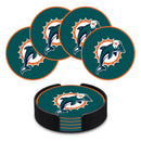 Miami Dolphins Retro Logo Molded PVC Coasters - 4 Pack