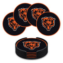 Chicago Bears 4" Molded PVC Coaster (4-Pack)