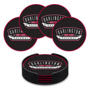 Darlington Raceway 4 Pack PVC Coaster Set with Holder