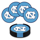 North Carolina Tar Heels 4" Molded PVC Coaster (4-Pack)
