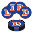 Denver Broncos Retro Logo Molded PVC Coasters - 4 Pack