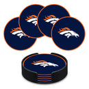 Denver Broncos 4" Molded PVC Coaster (4-Pack)