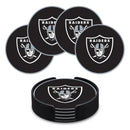 Las Vegas Raiders 4" Molded PVC Coaster (4-Pack)