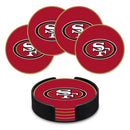San Francisco 49ers 4" Molded PVC Coaster (4-Pack)