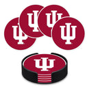 Indiana Hoosiers 4" Molded PVC Coaster (4-Pack)