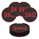Tampa Bay Buccaneers 4" Molded PVC Coaster (4-Pack)