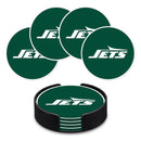 New York Jets 4" Molded PVC Coaster (4-Pack)