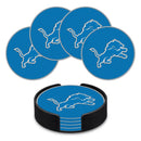 Detroit Lions 4" Molded PVC Coaster (4-Pack)