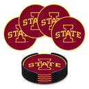 Iowa State University 4" Molded PVC Coaster (4-Pack)