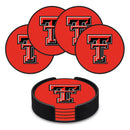 Texas Tech Red Raiders 4" Molded PVC Coaster (4-Pack)