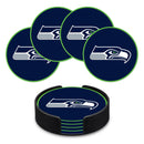 Seattle Seahawks 4" Molded PVC Coaster (4-Pack)