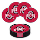 Ohio State Buckeyes 4" Molded PVC Coaster (4-Pack)