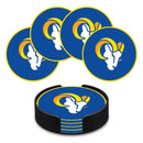 Los Angeles Rams 4" Molded PVC Coaster (4-Pack)