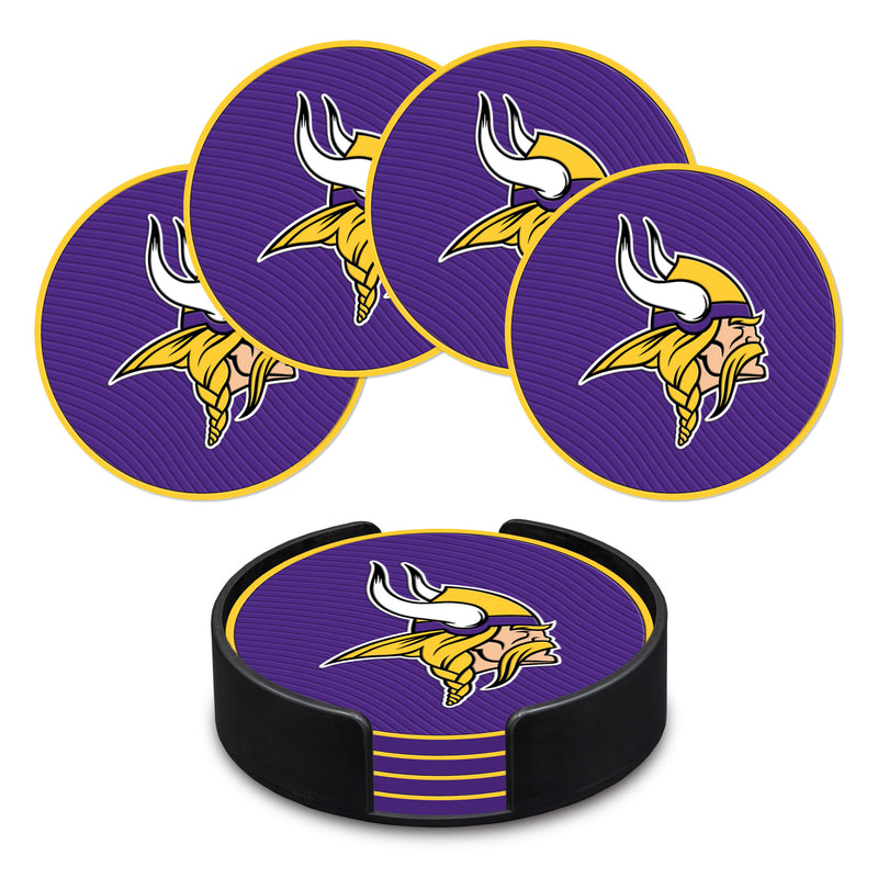 Minnesota Vikings 4" Molded PVC Coaster (4-Pack)