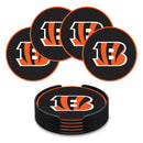 Cincinnati Bengals 4" Molded PVC Coaster (4-Pack)