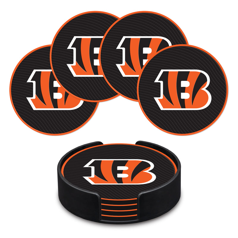Cincinnati Bengals 4" Molded PVC Coaster (4-Pack)