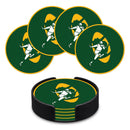 Green Bay Packers Retro Logo Molded PVC Coasters - 4 Pack