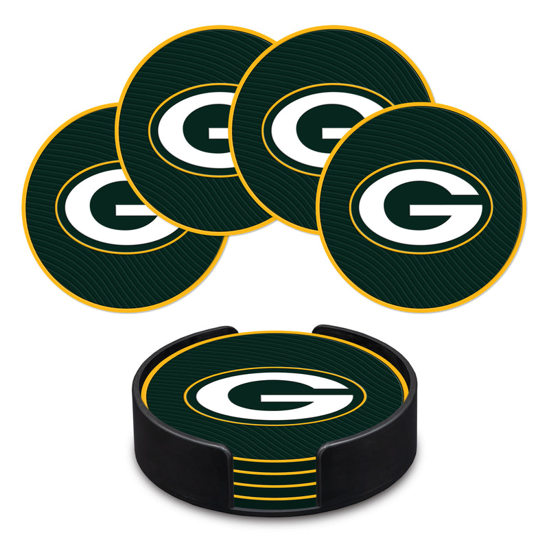 Green Bay Packers 4" Molded PVC Coaster (4-Pack)