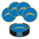 Los Angeles Chargers 4" Molded PVC Coaster (4-Pack)