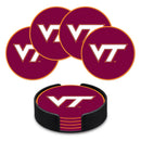 Virginia Tech Hokies 4" Molded PVC Coaster (4-Pack)