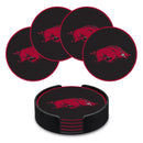 Arkansas Razorbacks 4" Molded PVC Coaster (4-Pack)