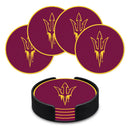 Arizona State Sun Devils 4" Molded PVC Coaster (4-Pack)