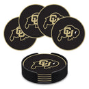 Colorado Buffaloes 4" Molded PVC Coaster (4-Pack)