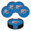 Oklahoma City Thunder 4" Molded PVC Coaster 4-Pack