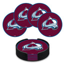 Colorado Avalanche 4" Molded PVC Coaster 4-Pack