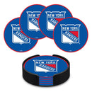 New York Rangers 4" Molded PVC Coaster 4-Pack
