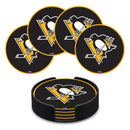 Pittsburgh Penguins 4" Molded PVC Coaster 4-Pack