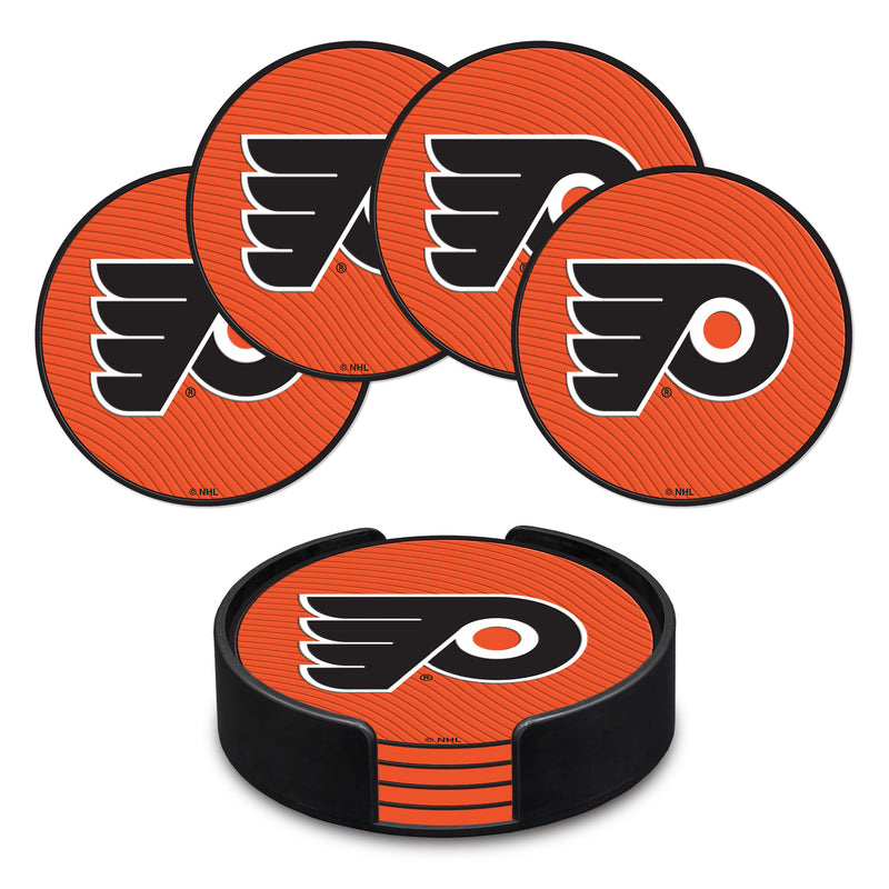 Philadelphia Flyers 4" Molded PVC Coaster 4-Pack