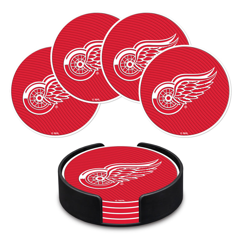 Detroit Red Wings 4" Molded PVC Coaster 4-Pack