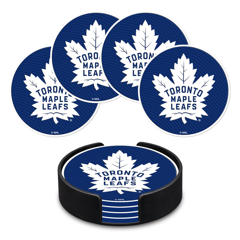 Toronto Maple Leafs 4" Molded PVC Coaster 4-Pack