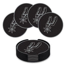 San Antonio Spurs 4" Molded PVC Coaster 4-Pack