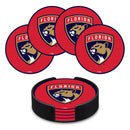 Florida Panthers 4" Molded PVC Coaster 4-Pack
