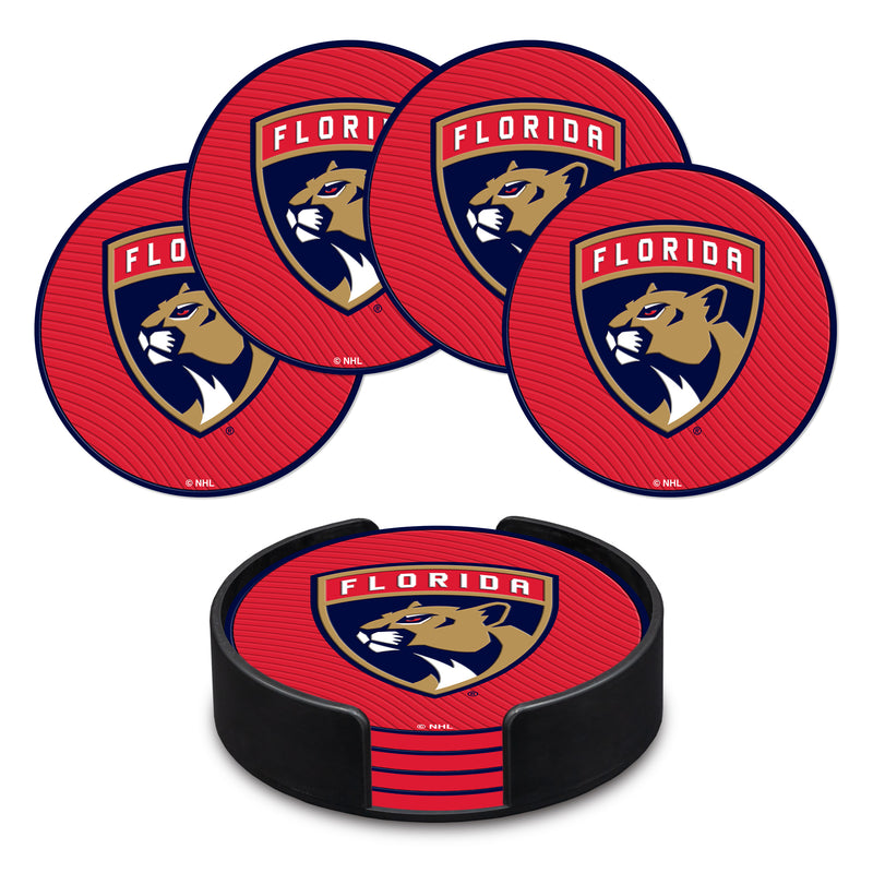 Florida Panthers 4" Molded PVC Coaster 4-Pack