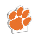 Clemson Tigers Acrylic Shape Cut 3" Desk Art - .5" Thick